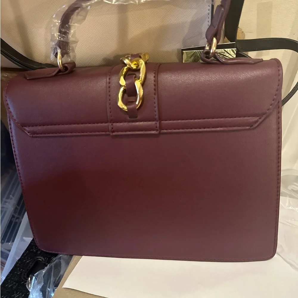 Badgley Mischka Burgundy Handbag-NWT
